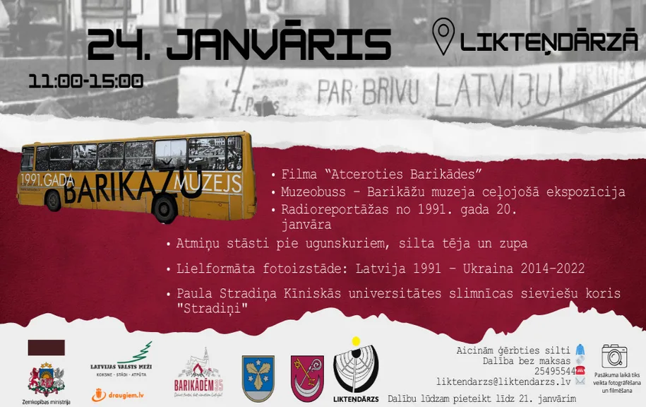 1991. gada barikāžu aizstāvju atceres dienai veltīts pasākums Likteņdārzā!