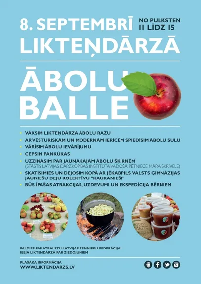Ābolu balle Likteņdārzā