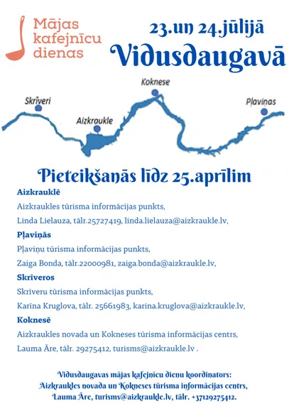 Aicinām piedalīties "Māju kafejnīcu dienās" 2022