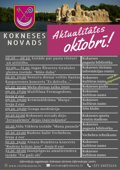 Aktualitātes oktobrī! 