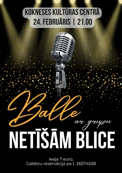 Balle ar grupu "Netīšām blice"