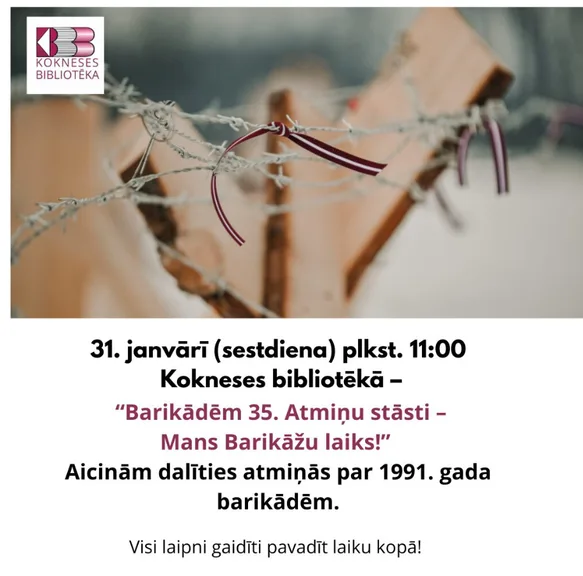 "Barikādēm 35. Atmiņu stāsti - Mans Barikāžu laiks!"