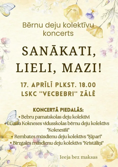 Bērnu deju kolektīvu koncerts Bebros