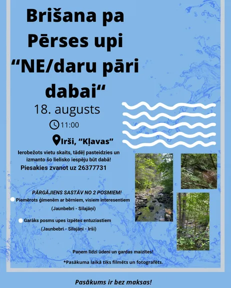 Brišanas pārgājiens pa Pērses upi