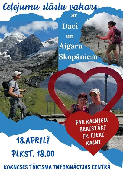 Ceļojumu stāstu vakars kopā ar Daci un Aigaru Skopāniem