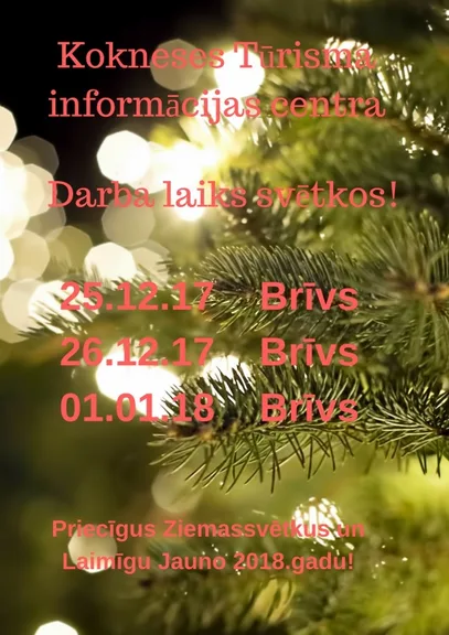 Darba laiks svētkos! 