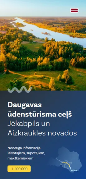 Daugavas ūdenstūrisma ceļš Jēkabpils un Aizkraukles novados