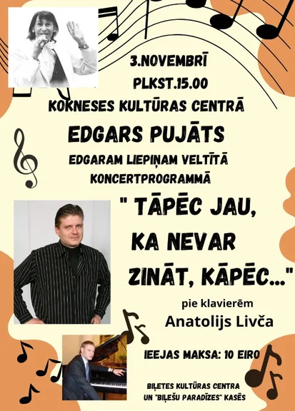 Edgaram Liepiņam veltīta koncertprogramma "Tāpēc jau, ka nevar zināt, kāpēc..."