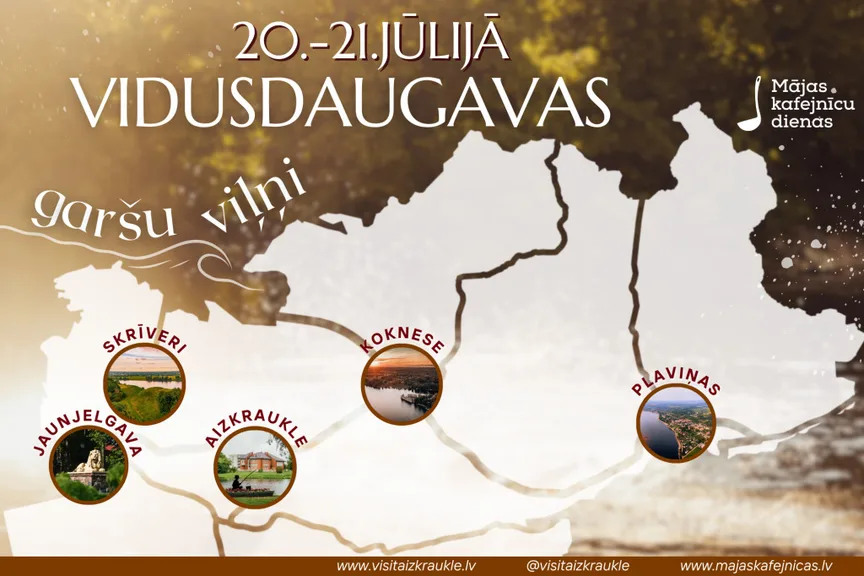 Garšu ceļojumu aicina baudīt “Mājas kafejnīcu dienās” Vidusdaugavā