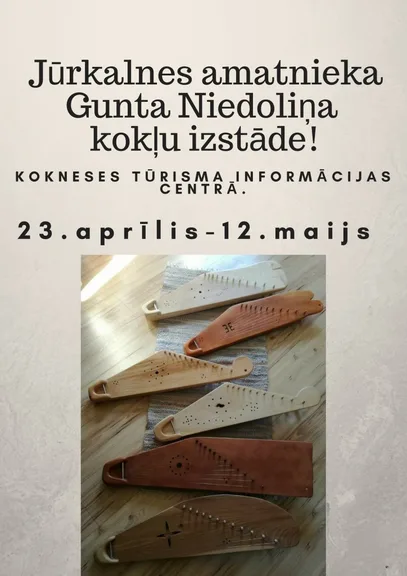 Gunta Niedoliņa kokļu izstāde.