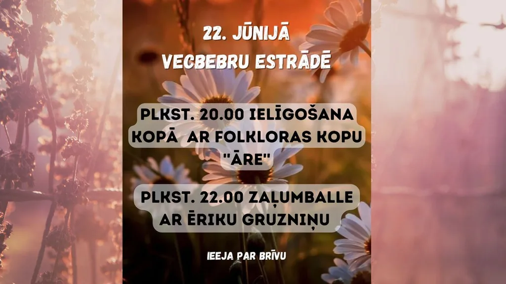 Ielīgošana kopā ar folkloras kopu "ĀRE"