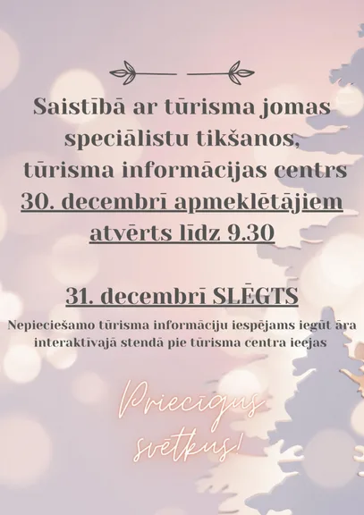 Izmaiņas darba laikos!