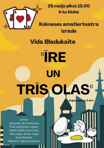 Izrāde "Īre un trīs olas" Iršos