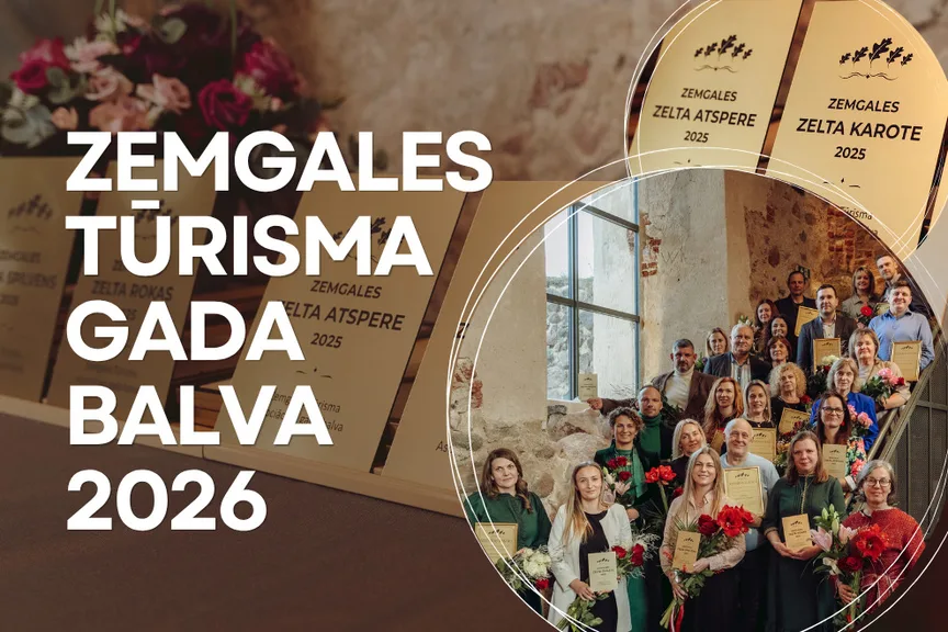 Izsludina pieteikšanos konkursam "Zemgales Tūrisma gada balva" 2026