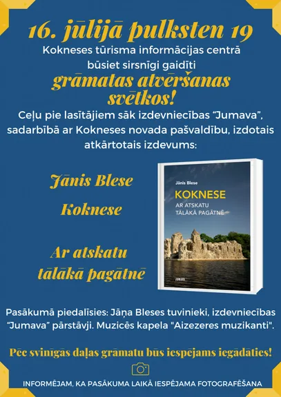 Jāņa Bleses grāmatas atkārtotā izdevuma atvēršanas svētki