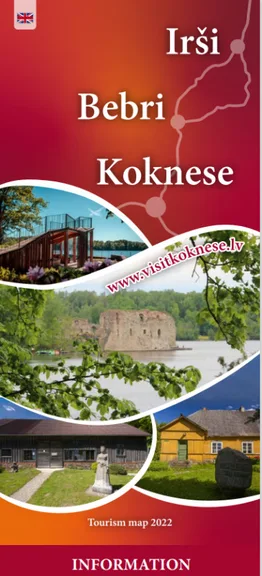 Koknese region tourism map (ENG)