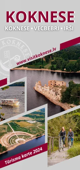 Koknese tourism map 2024