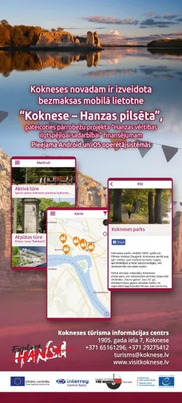 Kokneses novadam ir izveidota bezmaksas mobilā lietotne.