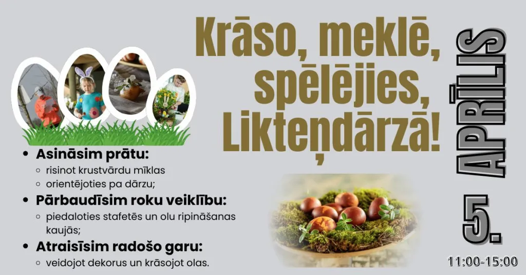 Krāso, meklē, spēlējies Likteņdārzā!