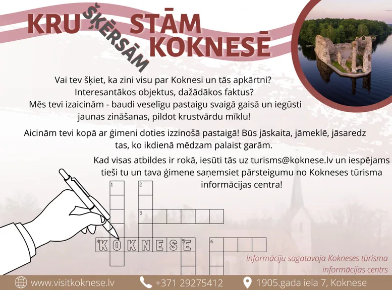 Krustām šķērsām KOKNESĒ
