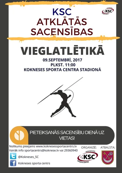 KSC atklātās sacensības vieglatlētikā