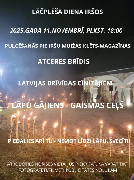 Lāčplēša diena Iršos 2025