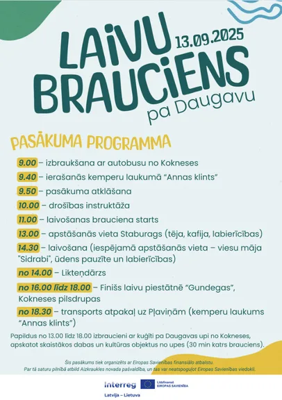 Laivošanas brauciens pa Daugavu