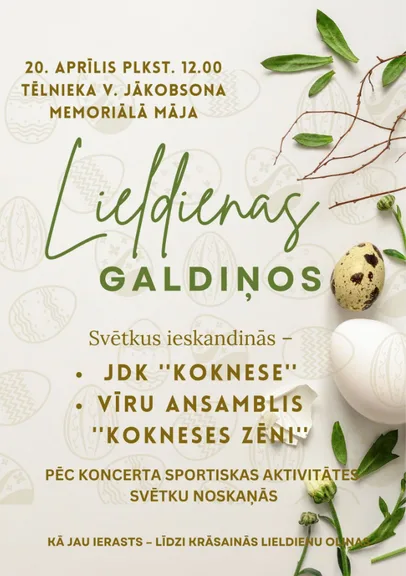 Lieldienas "Galdiņos"