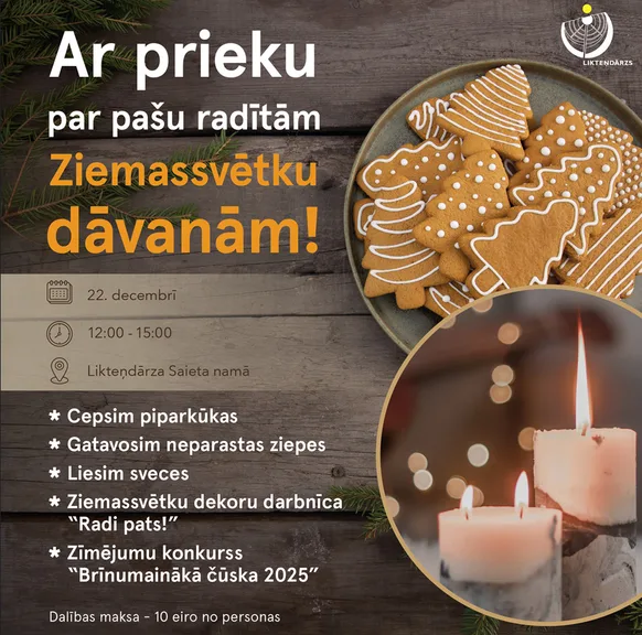 Likteņdārza Saieta namā atkal smaržos tikko ceptas piparkūkas
