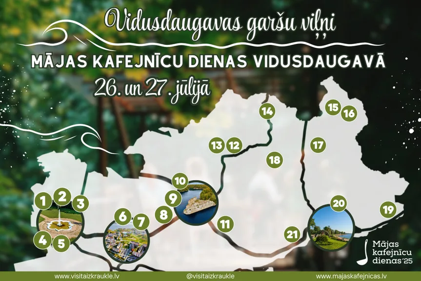 Mājas kafejnīcu dienas Vidusdaugavā