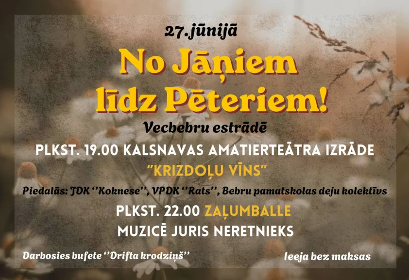 "No Jāņiem līdz Pēteriem" Vecbebru estrādē