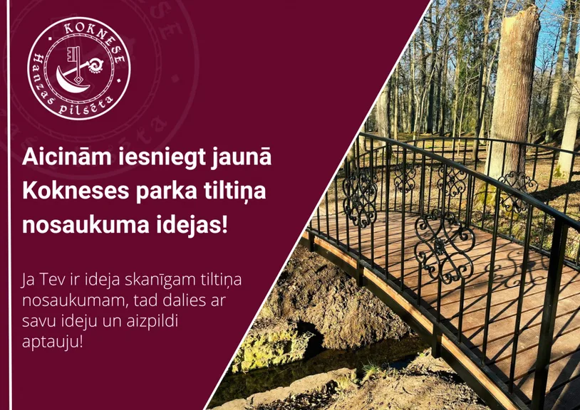 Nobalso par Kokneses tiltiņa nosaukumu!