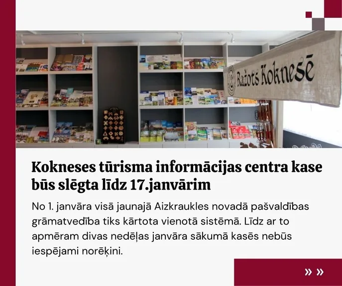 Par norēķiniem tūrisma centrā