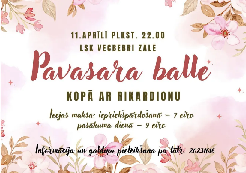 "Pavasara balle" Vecbebros