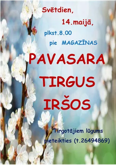 Pavasara tirgus Iršos