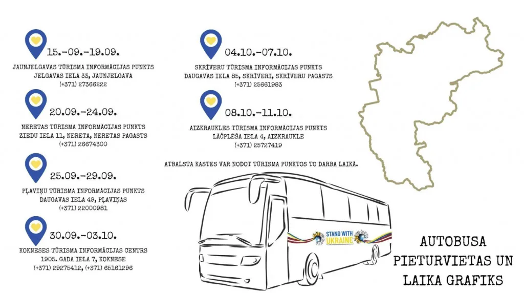 Piedalies akcijā “Piepildi autobusu” Ukrainas atbalstam!