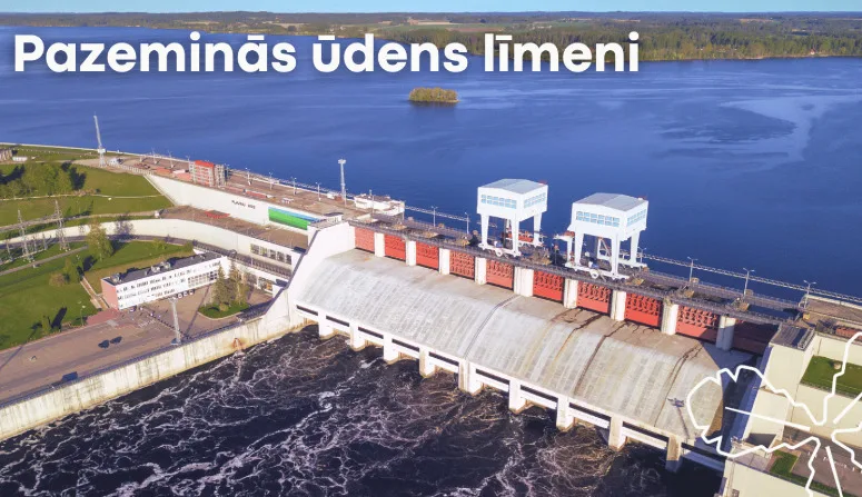 Pļaviņu HES ūdenskrātuvē pazeminās līmeni