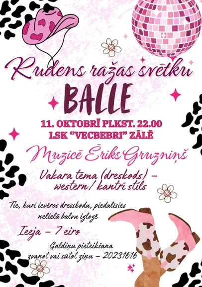 Rudens ražas balle Vecbebros