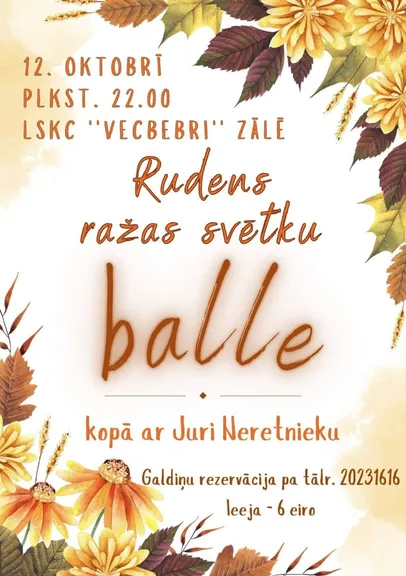 Rudens ražas svētku balle