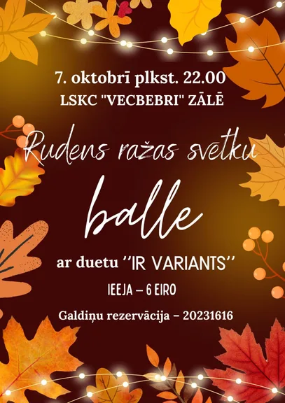 Rudens ražas svētku balle
