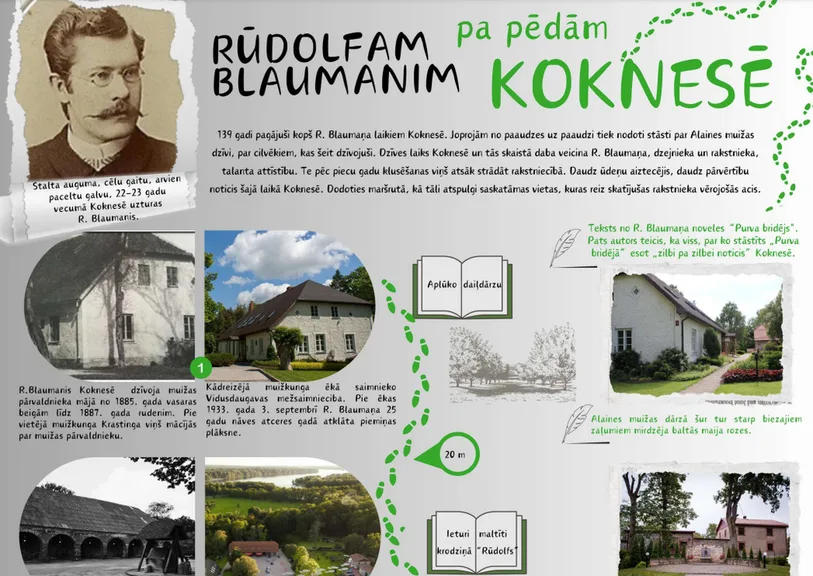 Rūdolfam Blaumanim pa pēdām Koknesē