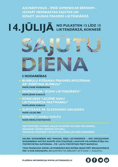 Sajūtu diena - Likteņdārzā.