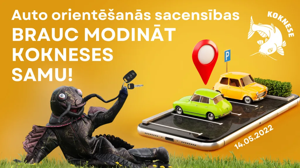 Sākusies pieteikšanās auto-orientēšanās sacensībām "Brauc modināt Kokneses samu!"