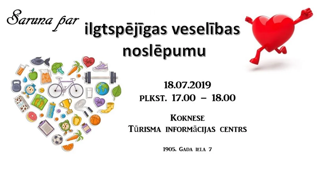 Saruna par ilgtspējīgas veselības noslēpumu.