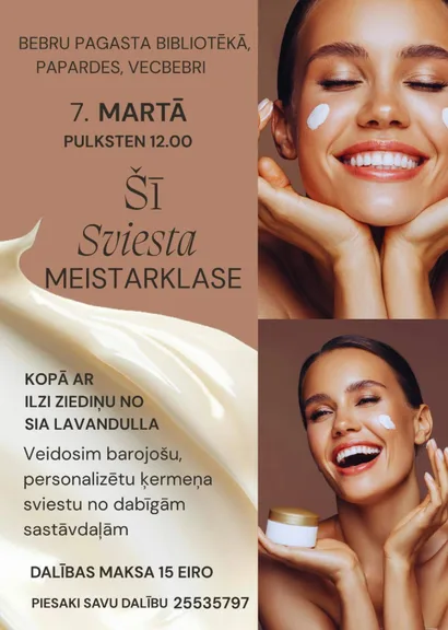 Šī sviesta meistarklase ar Ilzi Ziediņu