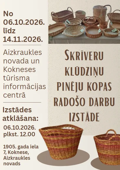 Skrīveru klūdziņu pinēju kopas radošo darbu izstāde