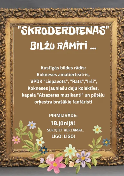 Skroderdienas bilžu rāmītī