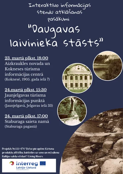 Stenda “Daugavas laivinieka stāsts” atklāšanas pasākums Koknesē