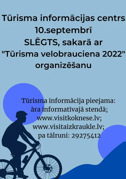 TIC darba laiks 10.septembrī