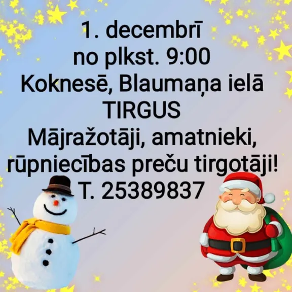 Tirgus Koknesē Blaumaņa ielā